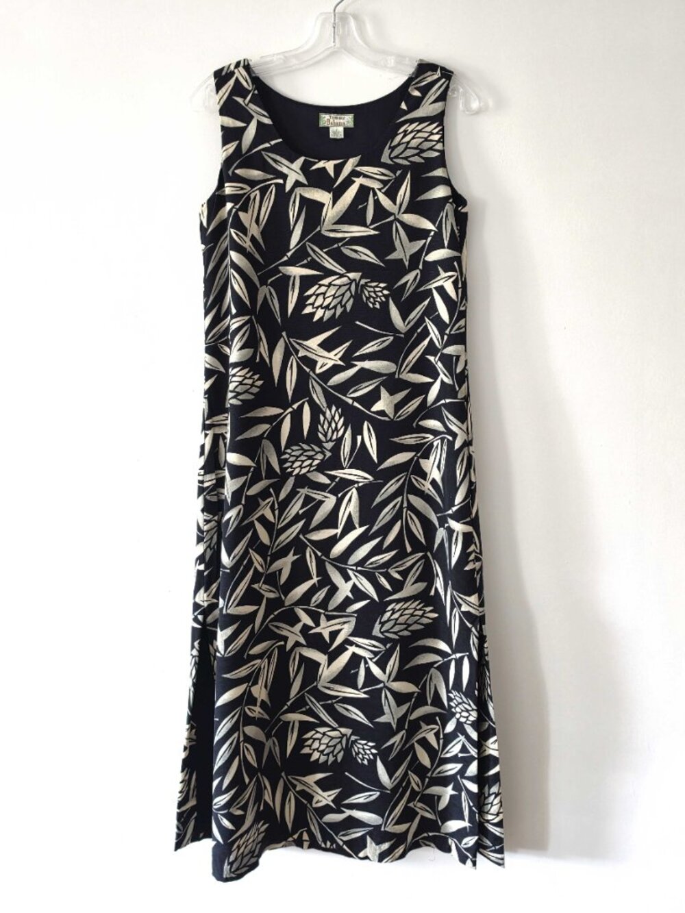 Tommy Bahama 100% Silk Midi Dress Slit Sleeveless Tropical Hawaiian Floral Sz 6